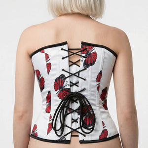 Corset Rouge et Blanc - Vue dos (petite)