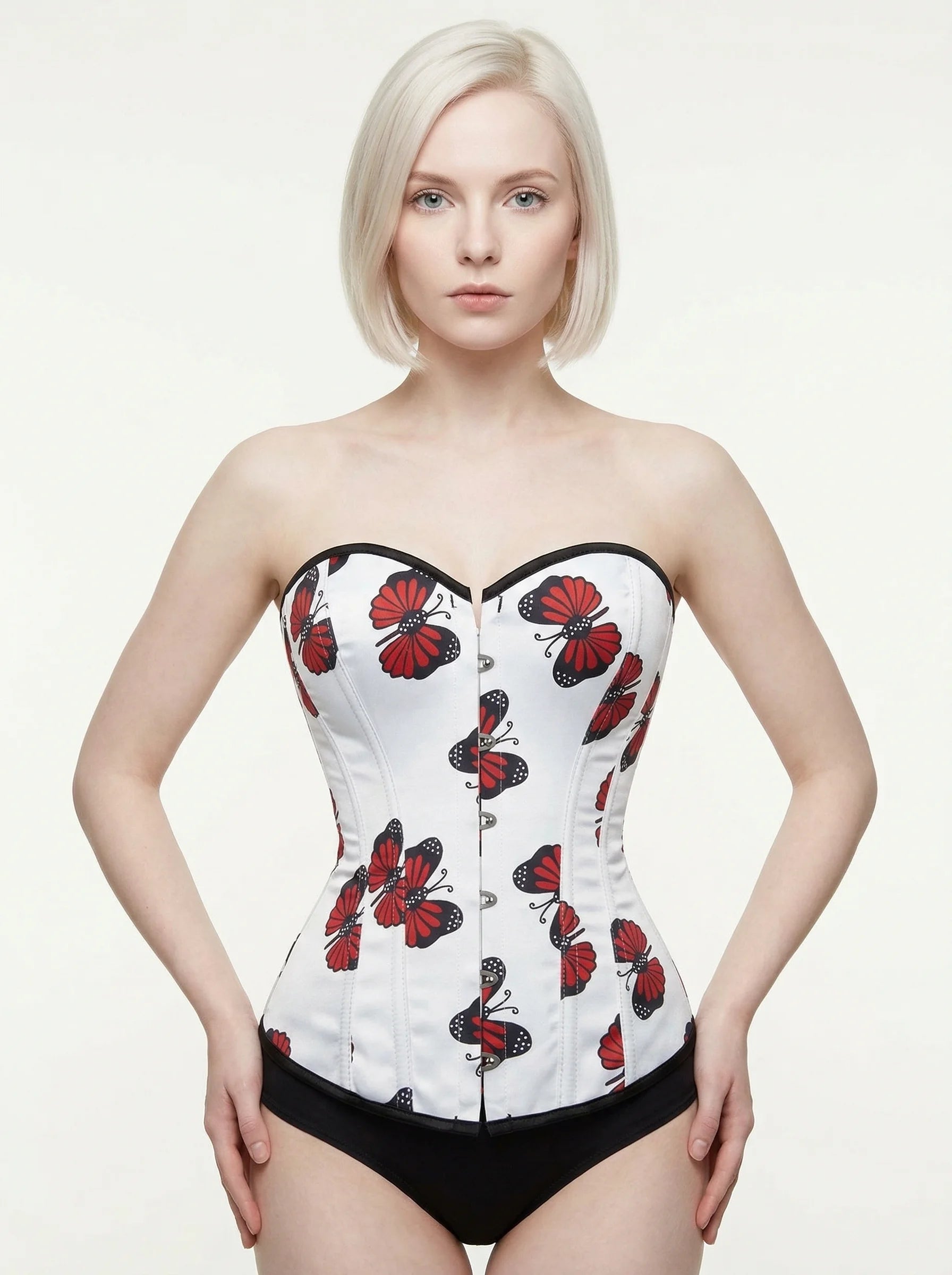 Corset Rouge et Blanc - Vue principale (petite)