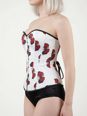 Corset Rouge et Blanc - Vue profil (petite)