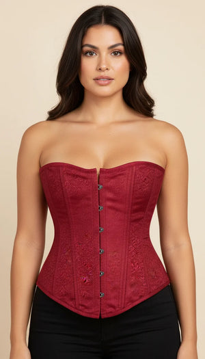 Corset Sculptant Rouge Élégant