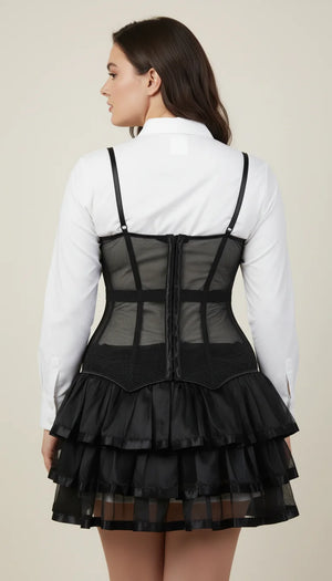 Corset Tulle Transparent - Vue dos