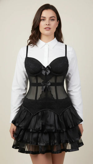 Corset Tulle Transparent - Vue principale