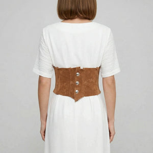 Corset Underbust Cuir - Vue dos (petite)