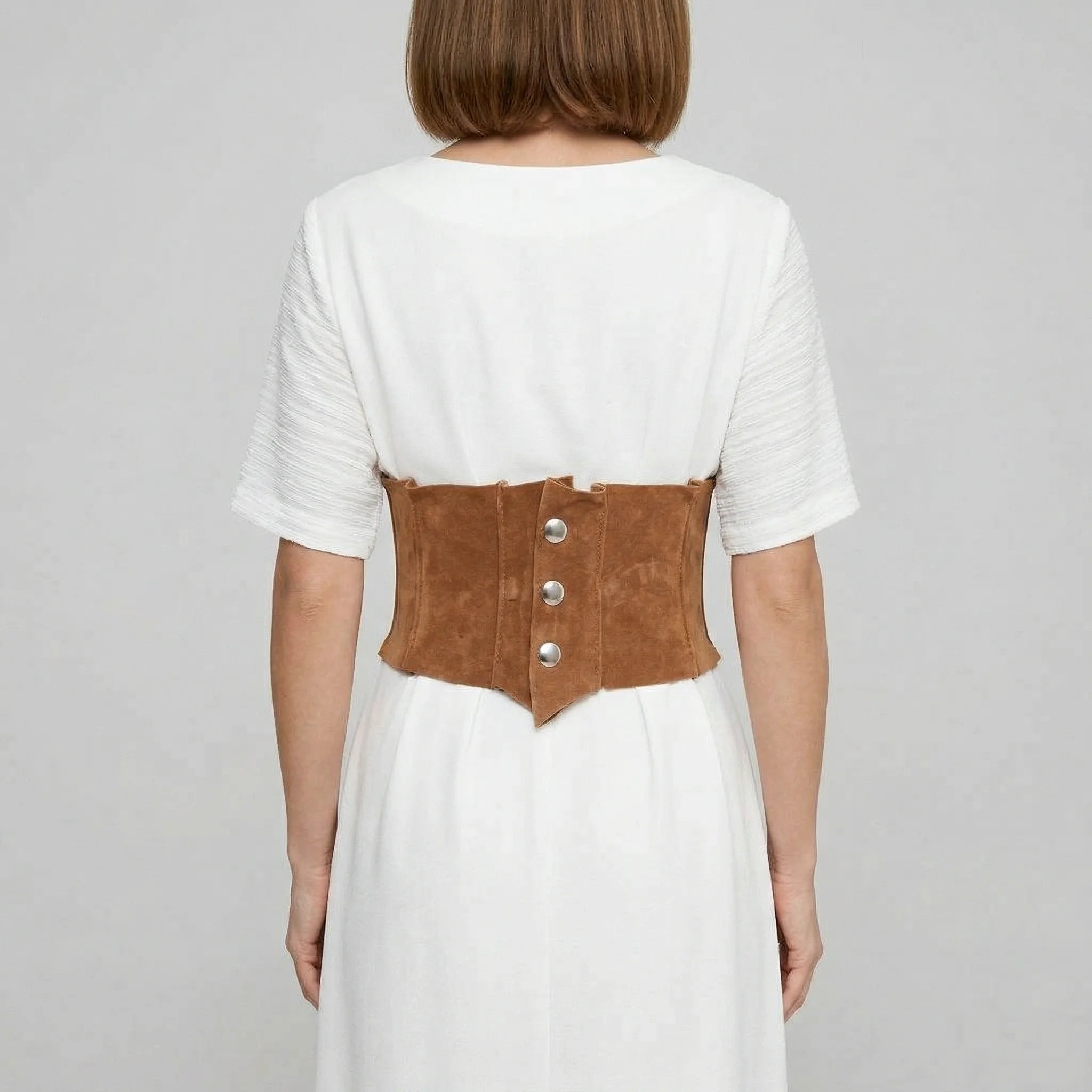 Corset Underbust Cuir - Vue dos (petite)