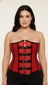 Corset Underbust Zippé Bicolore