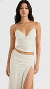 Ensemble Corset Crème Fendu