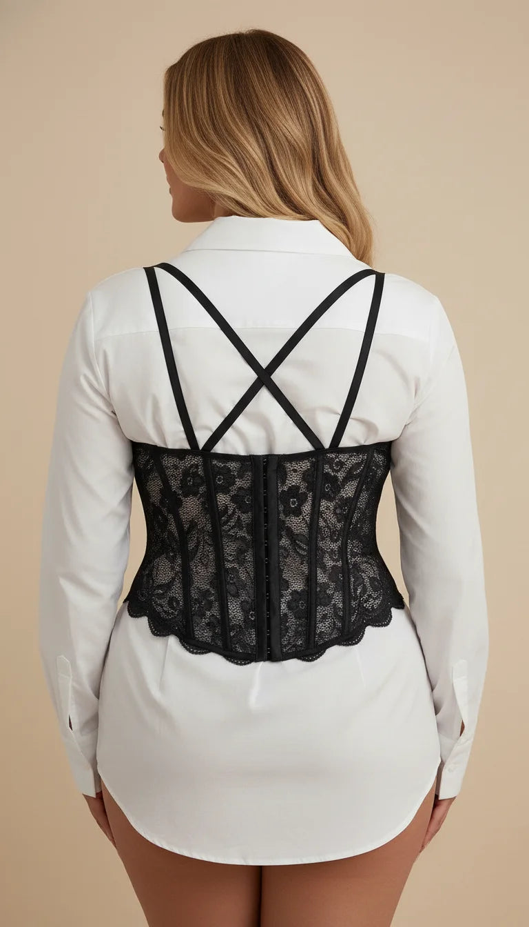haut ajusté Lingerie élégant - Vue dos