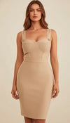 Robe Corset Bandage Beige Clair