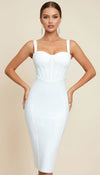 Robe Corset Bandage Blanc Pur