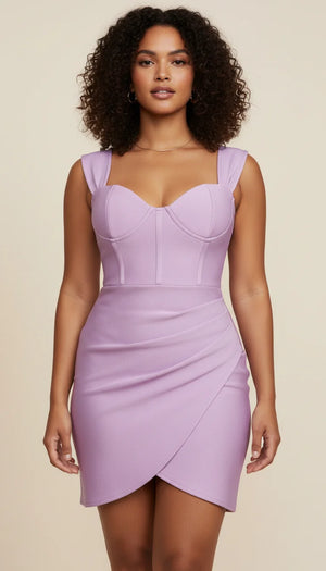 Robe Corset Bustier Lavande - Vue principale
