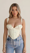 Top Corset Fleuri Printanier